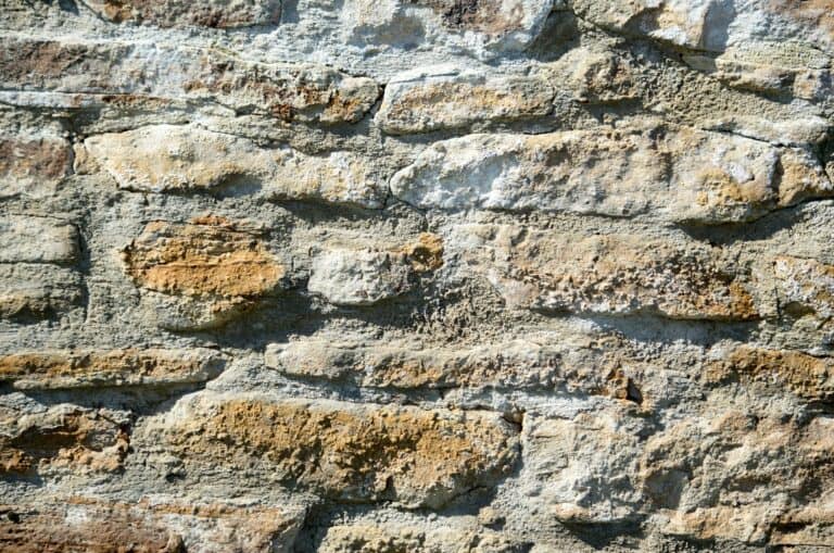 weathered down masonry