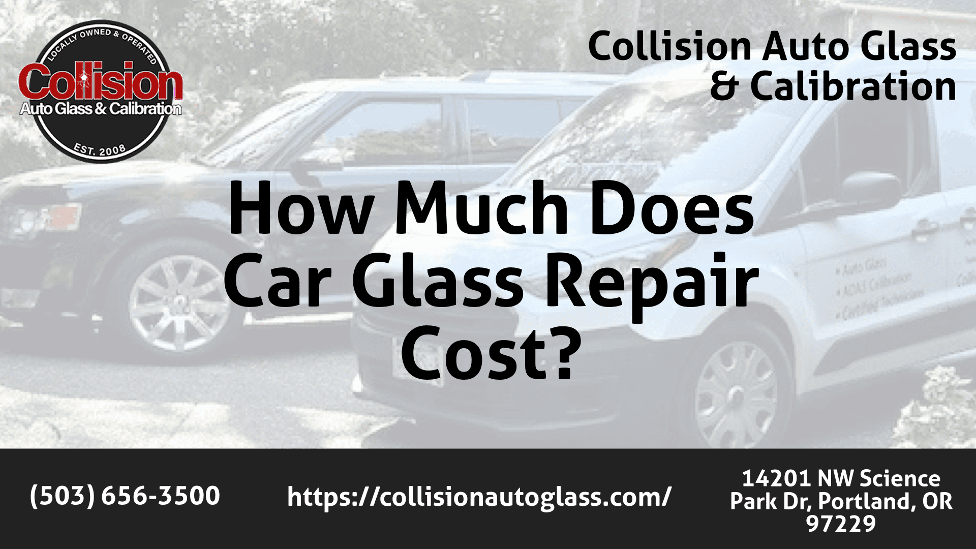 Auto glass repair and calibration service at Collision Auto Glass.