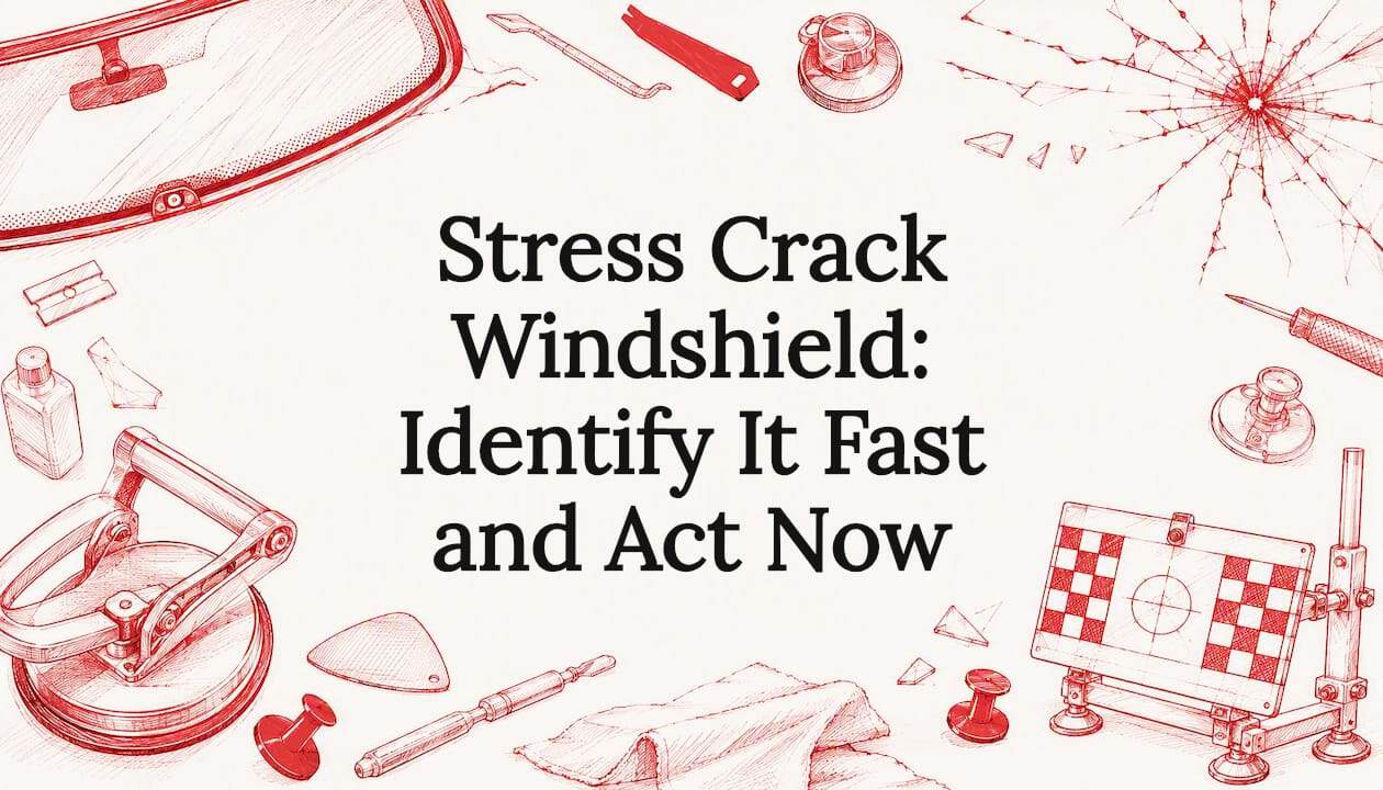 Featured image for “Stress Crack Windshield: Identify It Fast and Act Now”