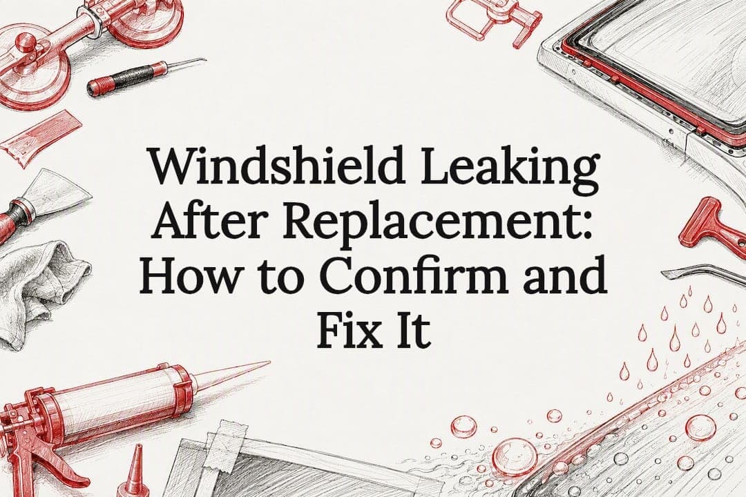 Featured image for “Windshield Leaking After Replacement: How to Confirm and Fix It”