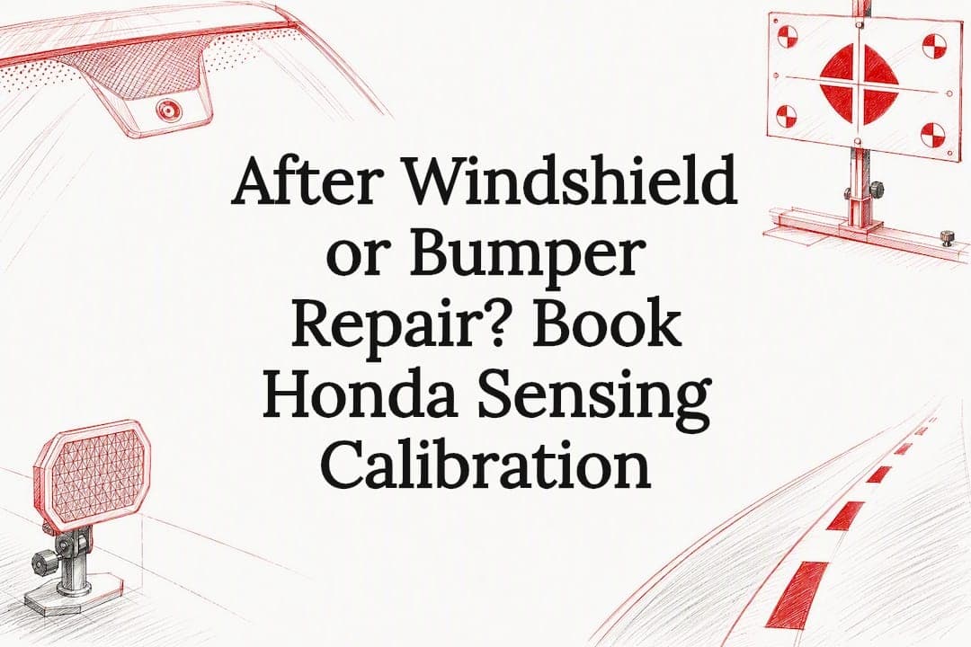 Featured image for “After Windshield or Bumper Repair? Book Honda Sensing Calibration”