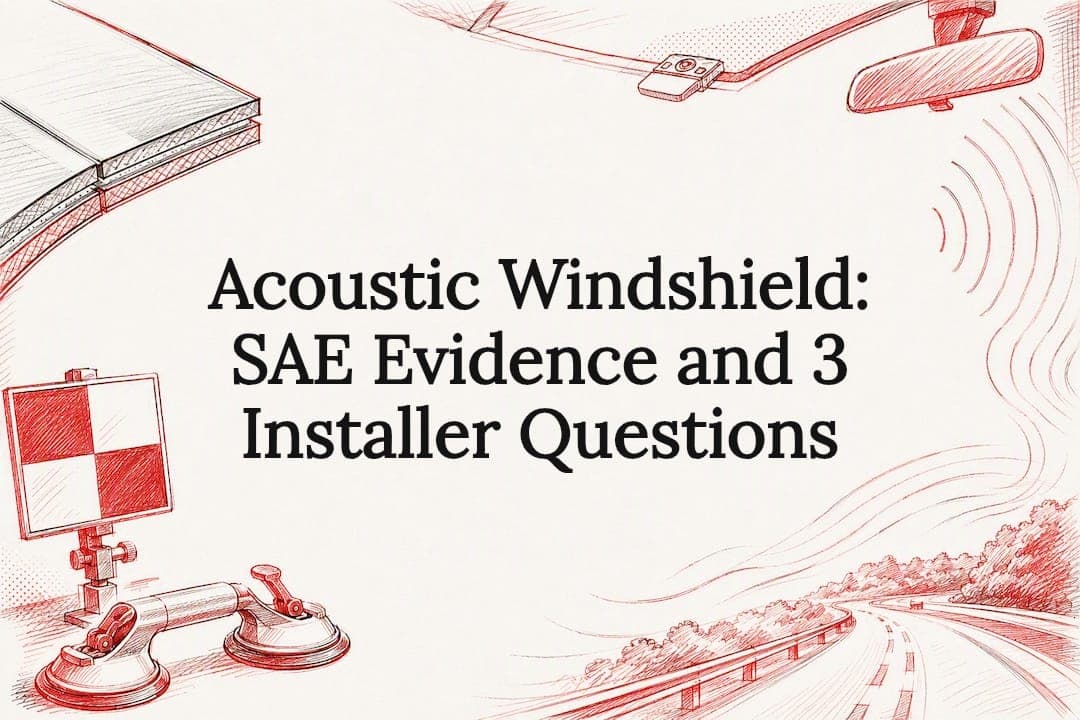 Featured image for “Acoustic Windshield: SAE Evidence and 3 Installer Questions”