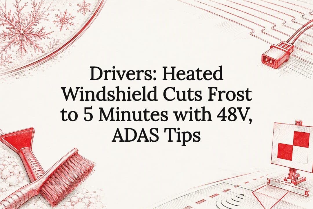 Featured image for “Drivers: Heated Windshield Cuts Frost to 5 Minutes with 48V, ADAS Tips”