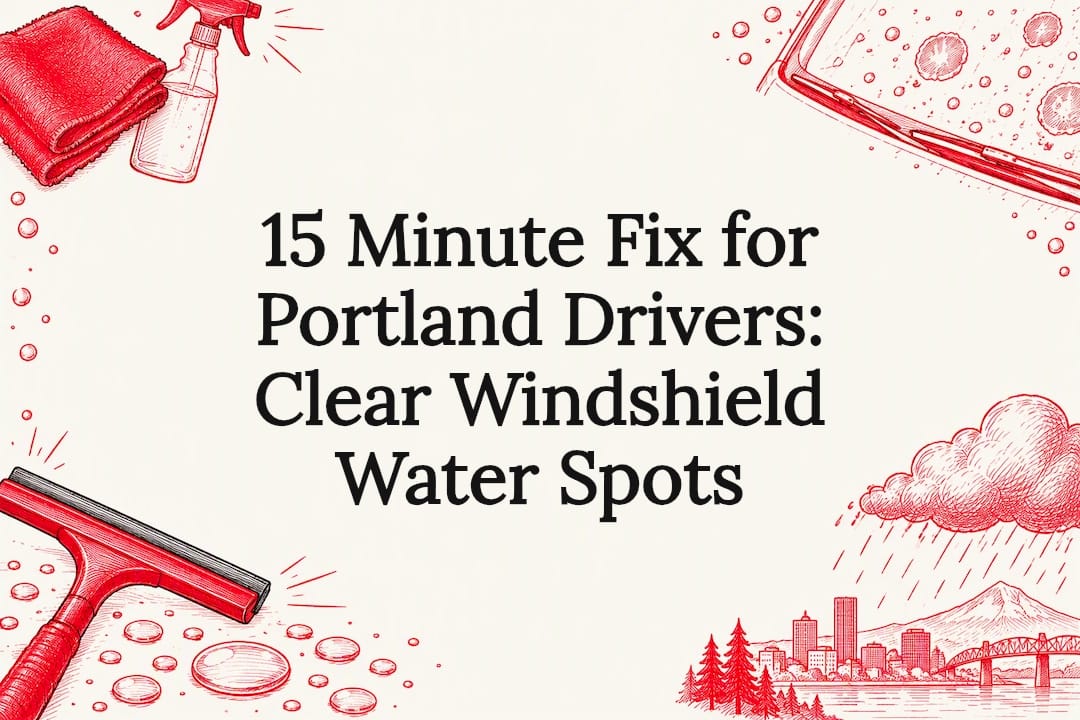 Featured image for “15 Minute Fix for Portland Drivers: Clear Windshield Water Spots”