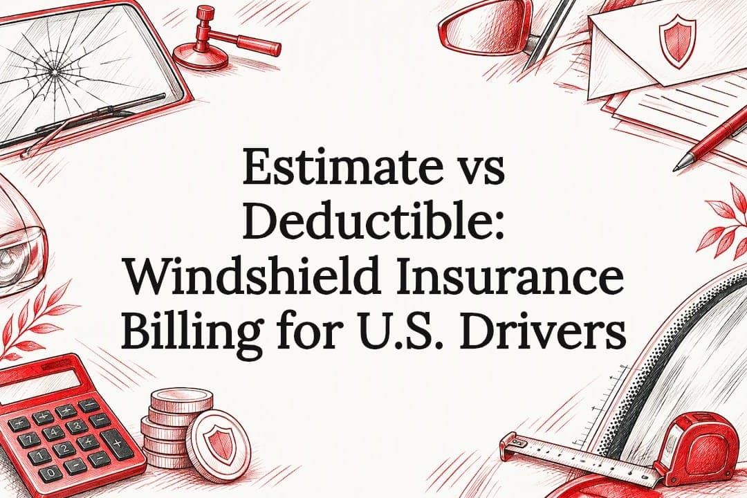 Featured image for “Estimate vs Deductible: Windshield Insurance Billing for U.S. Drivers”
