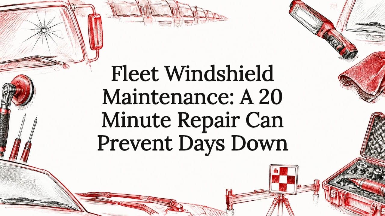 Featured image for “Fleet Windshield Maintenance: A 20 Minute Repair Can Prevent Days Down”