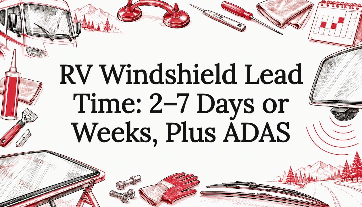 Featured image for “RV Windshield Lead Time: 2–7 Days or Weeks, Plus ADAS”