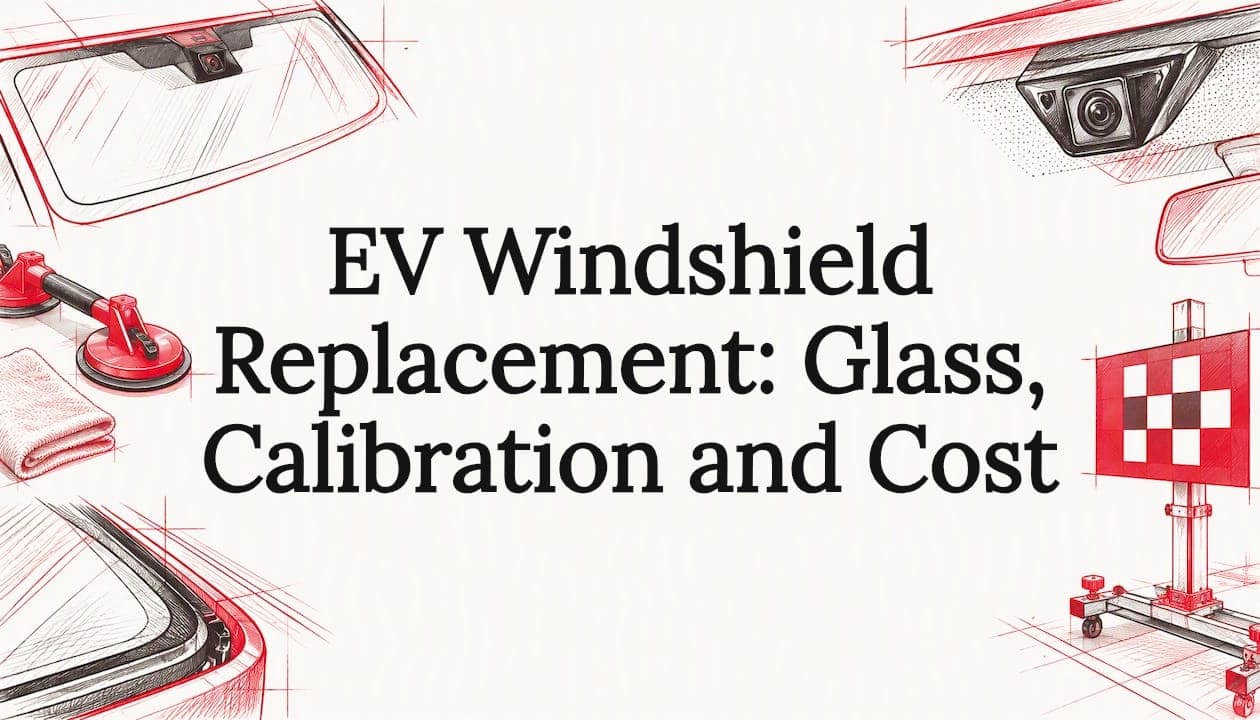 Featured image for “EV Windshield Replacement: Glass, Calibration and Cost”