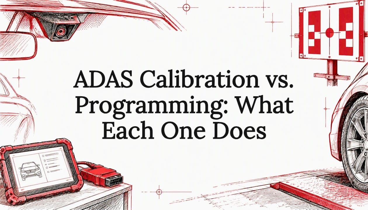 Featured image for “ADAS Calibration vs. Programming: What Each One Does”