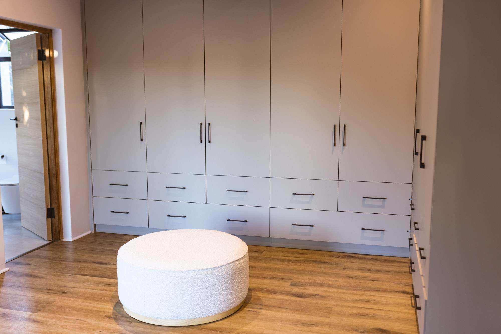 Modern custom closet with ample storage and sleek design in Durango.