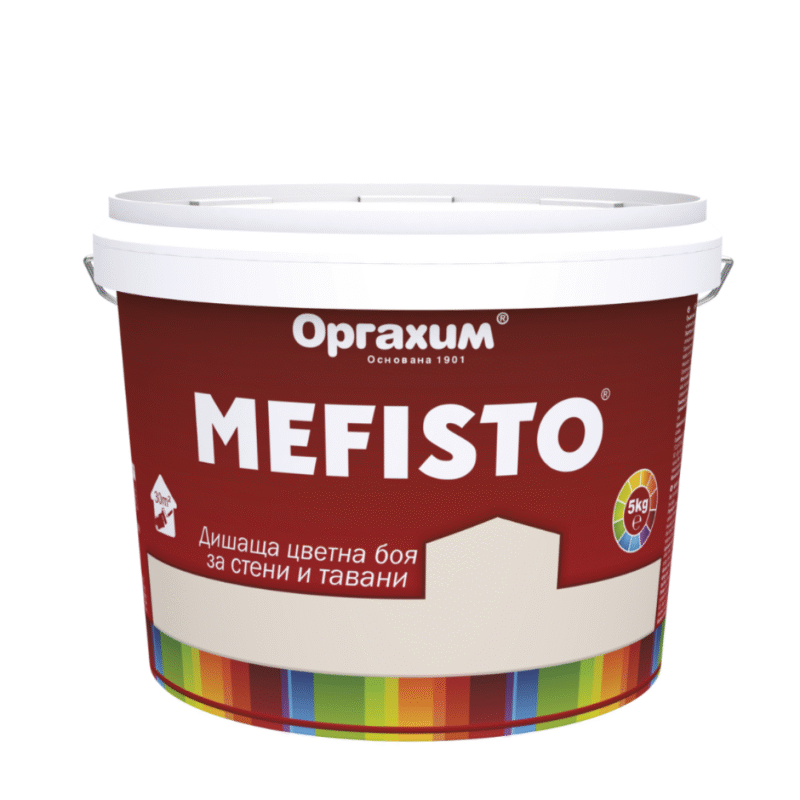 Mefisto Цветна дишаща боя за стени и тавани
