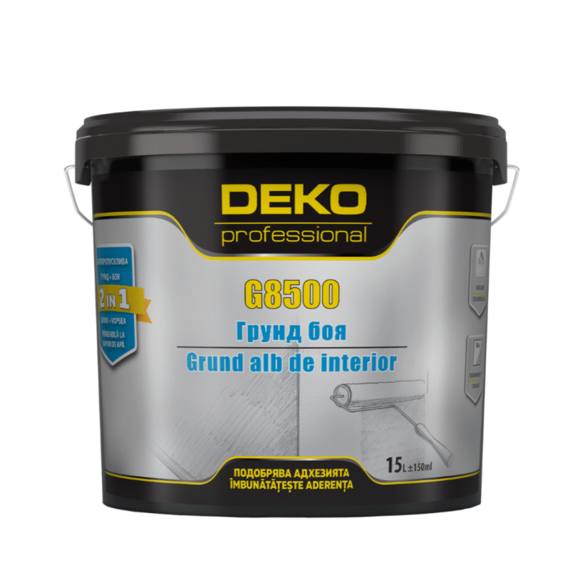 DEKO professional G8500 Грунд Боя за Стени и Тавани - Бяла
