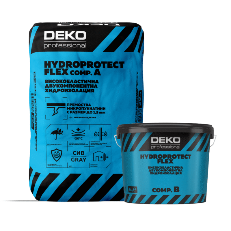 Deko professional HydroProtect FLEX Високоеластична 2К хидроизолация компонент А+В