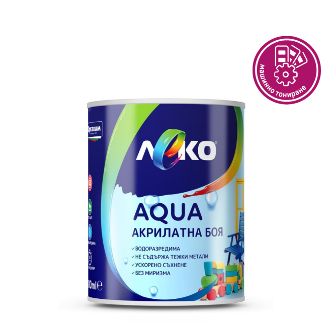 Леко AQUA акрилатна боя - САТЕН 600мл