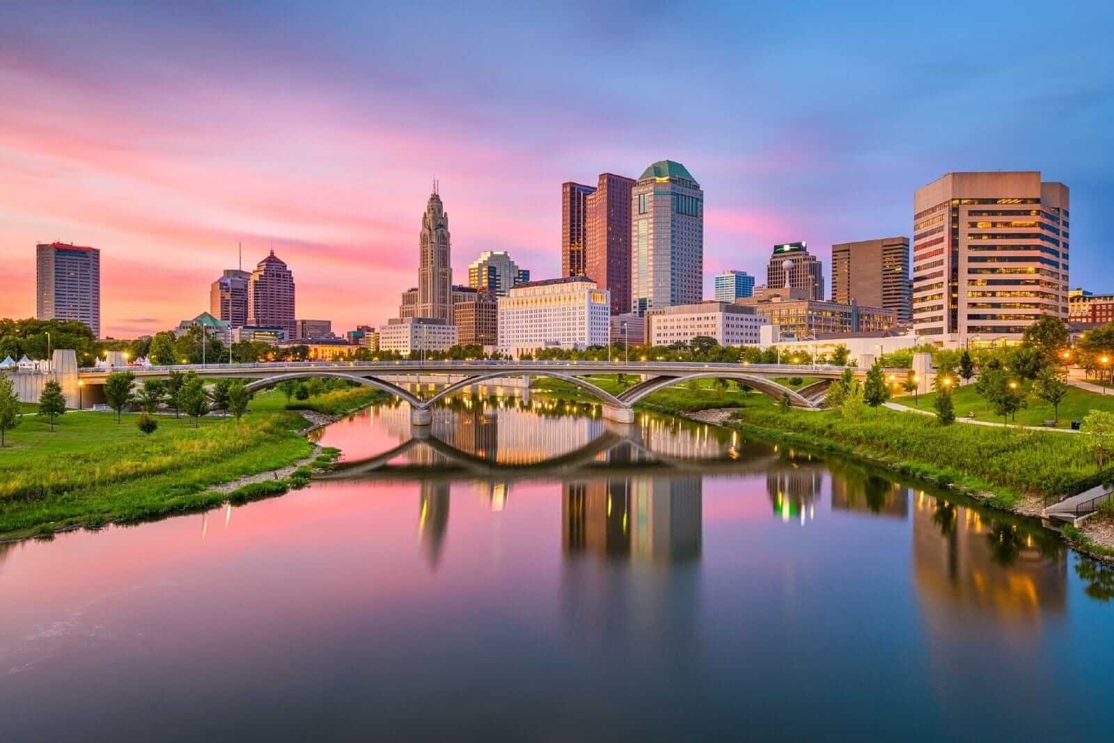 Columbus OH skyline.