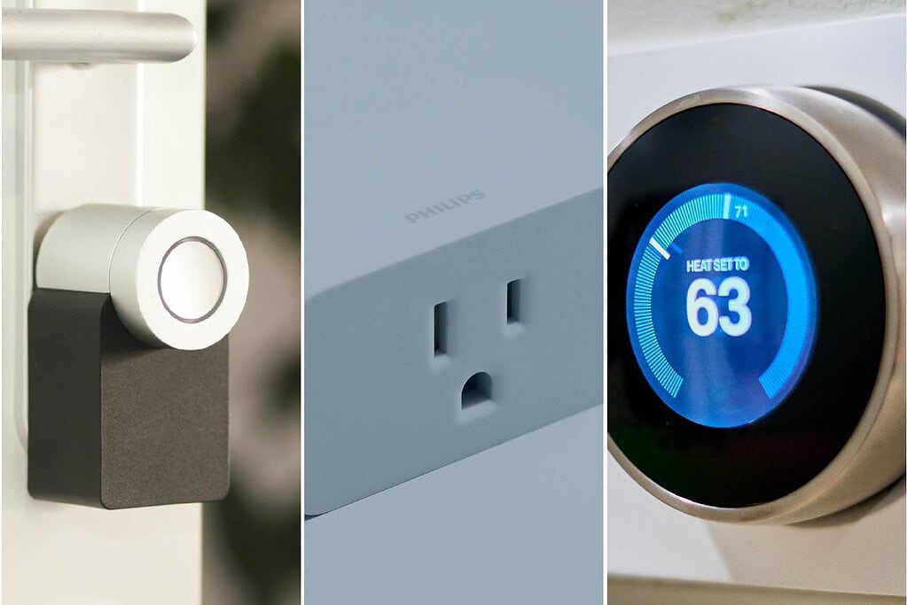Examples of smart home technology.