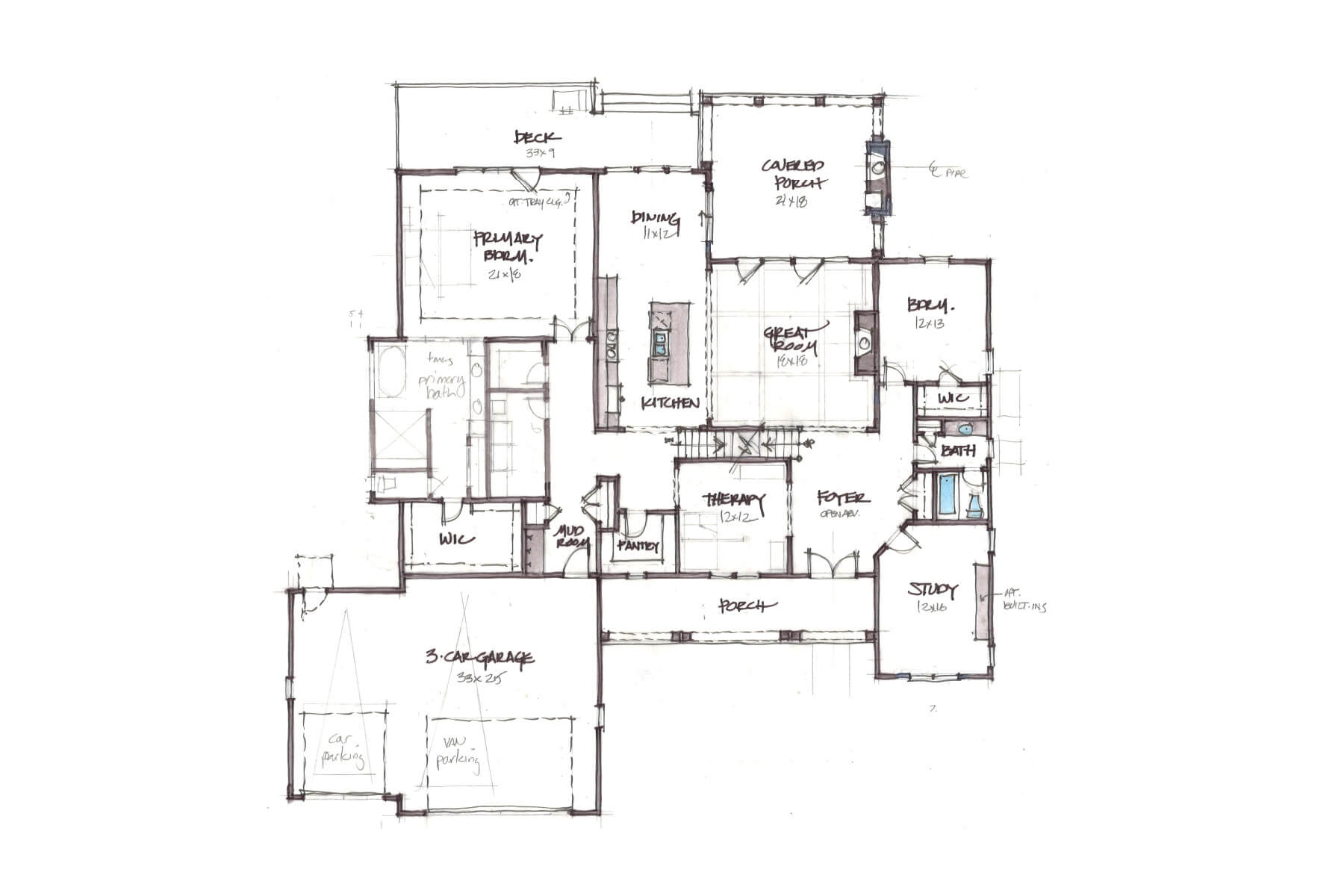 Custom home custom flooring detail — Compass Homes Columbus OH