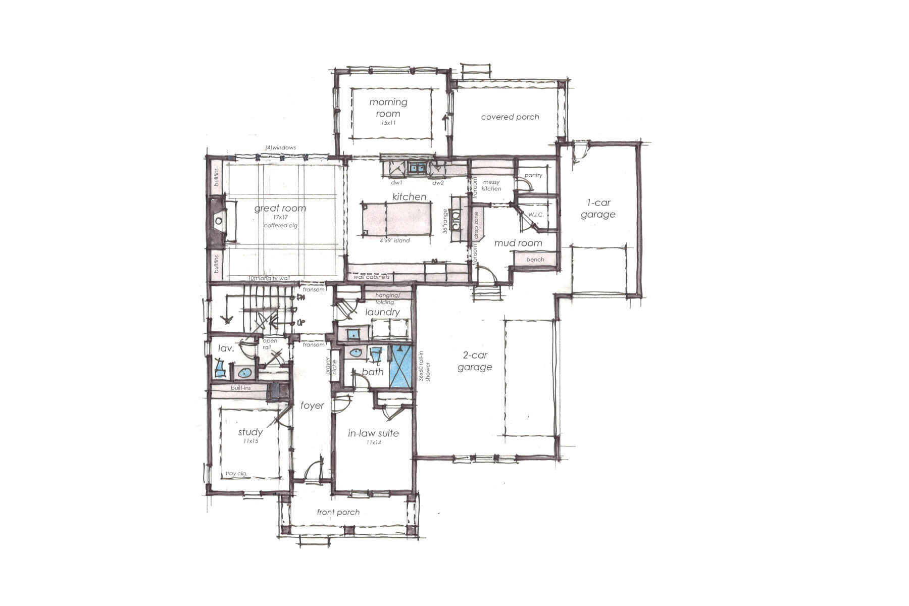 Custom home custom flooring detail — Compass Homes Columbus OH