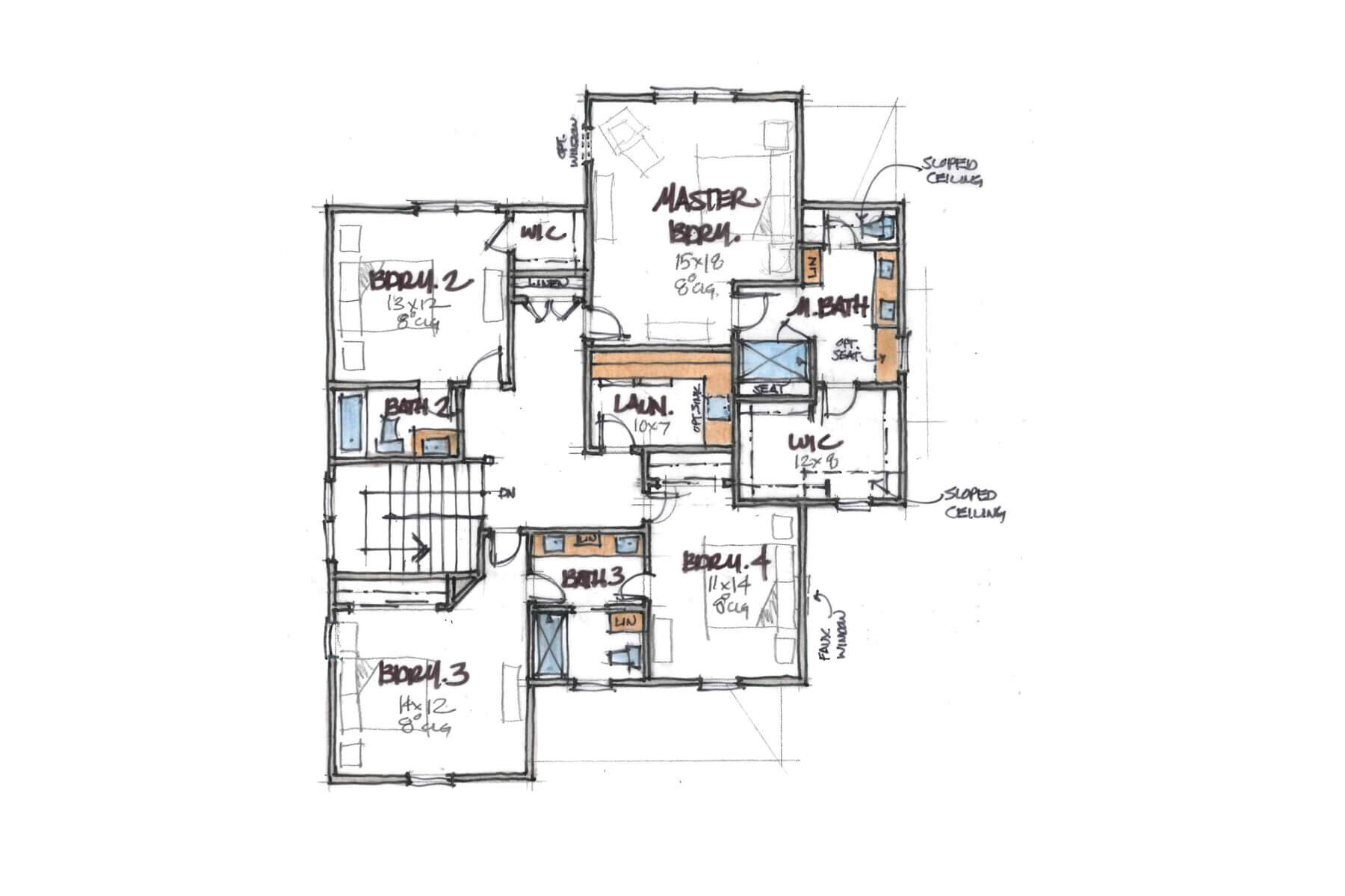 Custom home custom flooring detail — Compass Homes Columbus OH