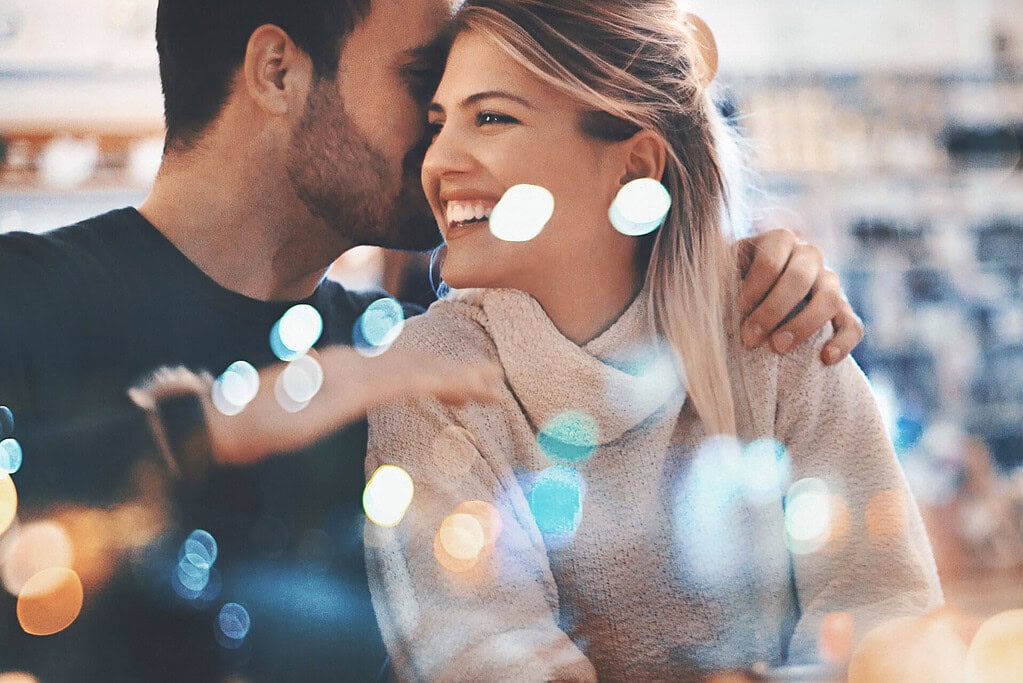 A couple on a date.