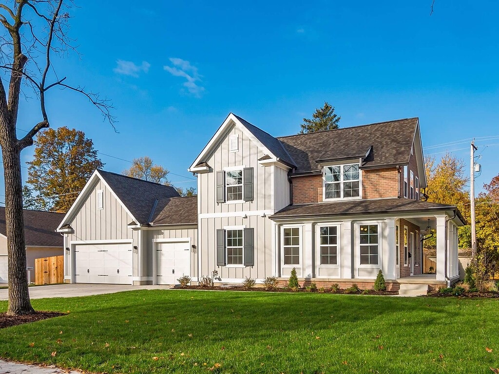 Infill building home by Compass Homes.