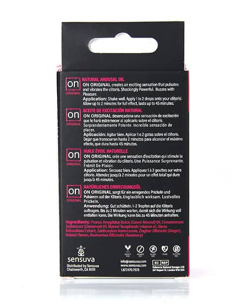 On Original Arousal Oil Medium Box - 5 ml by Sensuva - Image 3