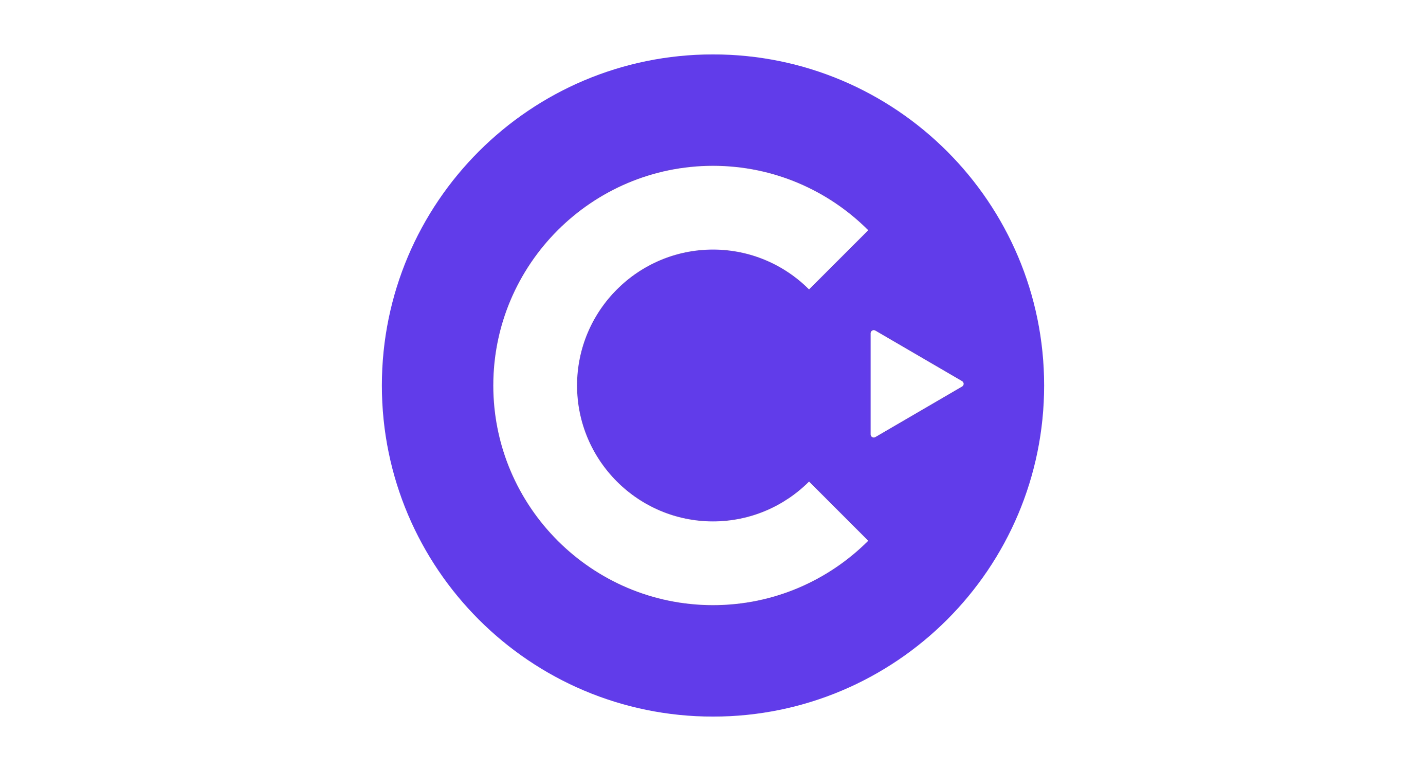 Purple circular logo with C