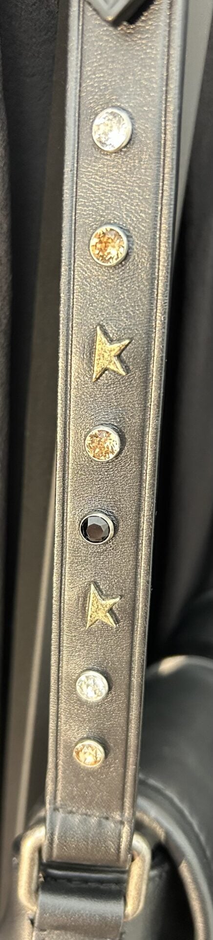 Sac Golden Goose Rodeo, cuir noir et strass – Image 7