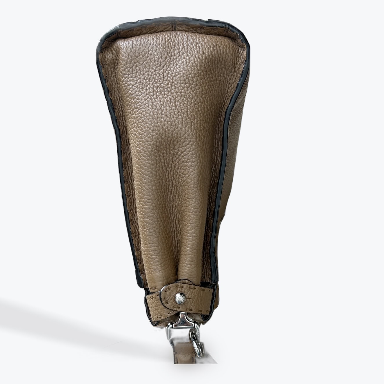 Sac Fendi Peekaboo, cuir graine camel, M – Image 5