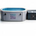 Vitalis 3 ice bath with chiller on white studio background