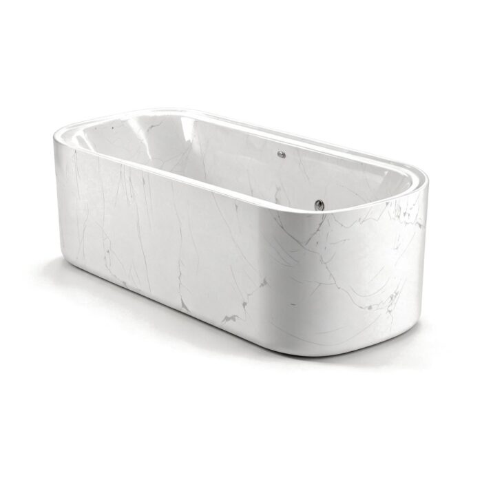 Acrylic Faux Marble Soft Corner ice bath afm corner sq - Cool Bionic HydroForge