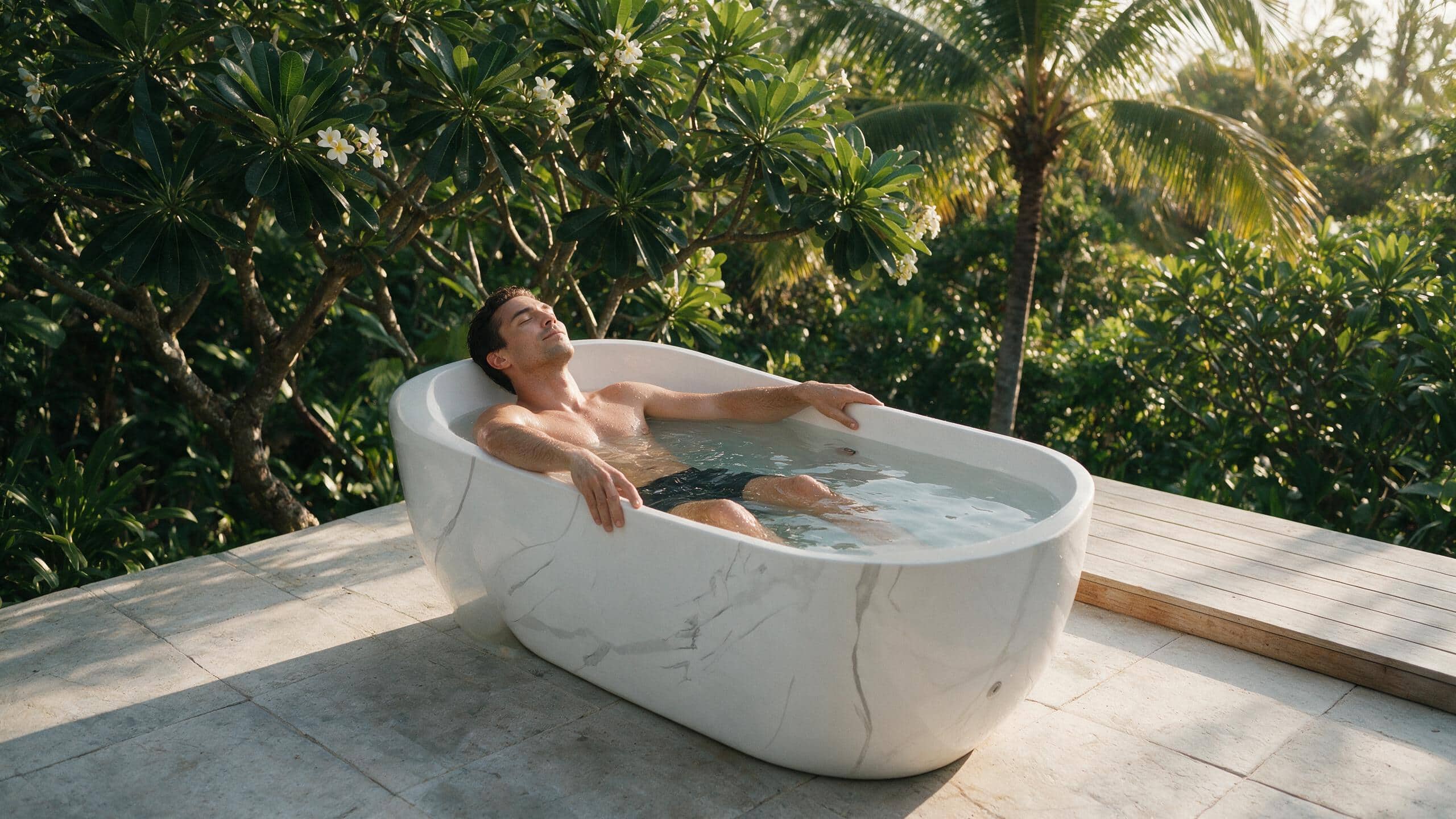 Acrylic Faux Marble Hull ice bath afm hull l marble none enjoy - Cool Bionic HydroForge