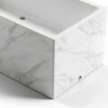 Acrylic Faux Marble Rectangle ice bath afm rect marble detail - Cool Bionic HydroForge