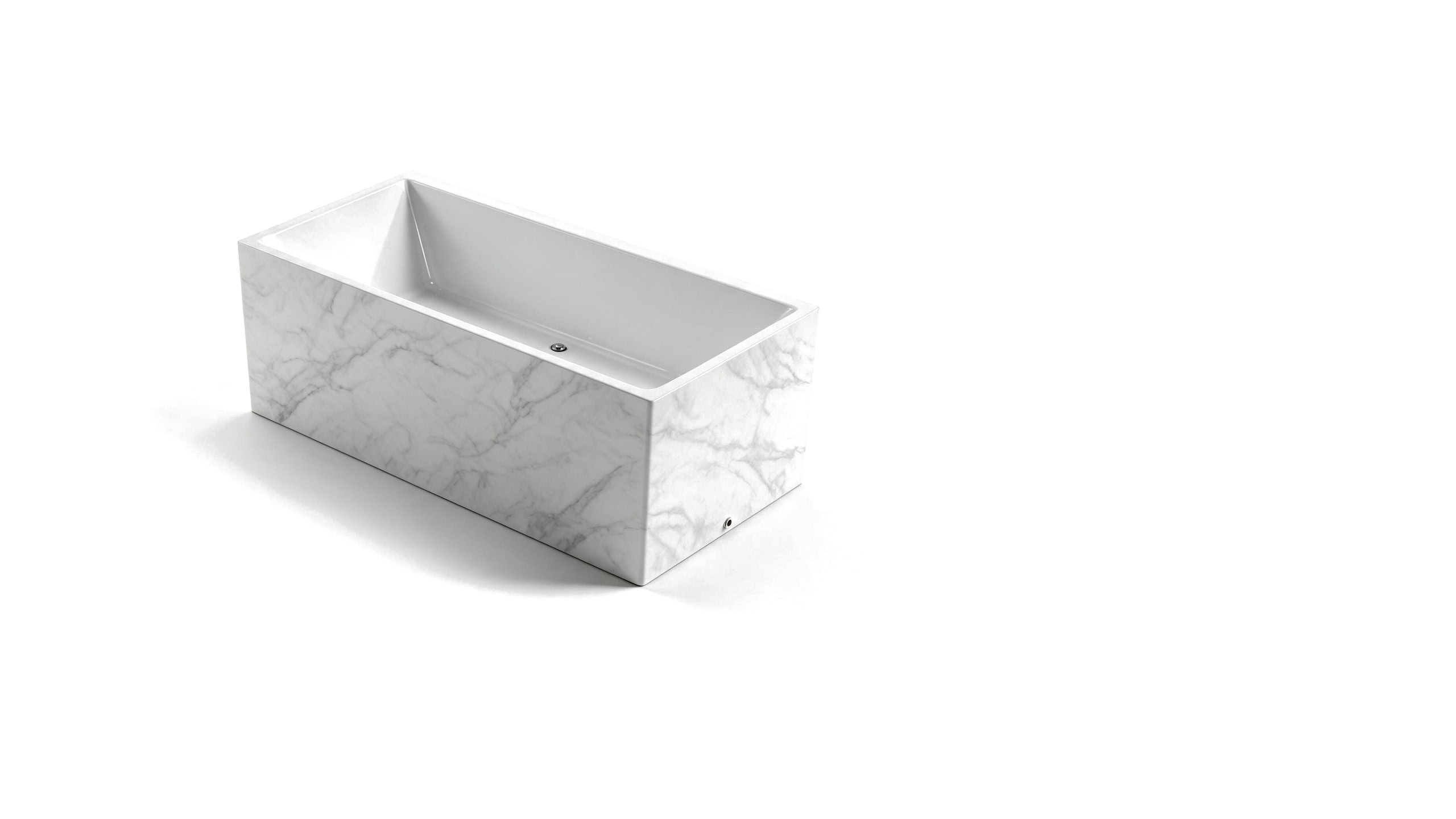Acrylic Faux Marble Rectangle ice bath afm rect s marble none hero - Cool Bionic HydroForge