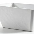 Acrylic Faux Marble Trapezoid ice bath afm trap marble detail - Cool Bionic HydroForge