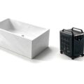 Acrylic Faux Marble Trough ice bath afm trough s marble flow hero - Cool Bionic HydroForge