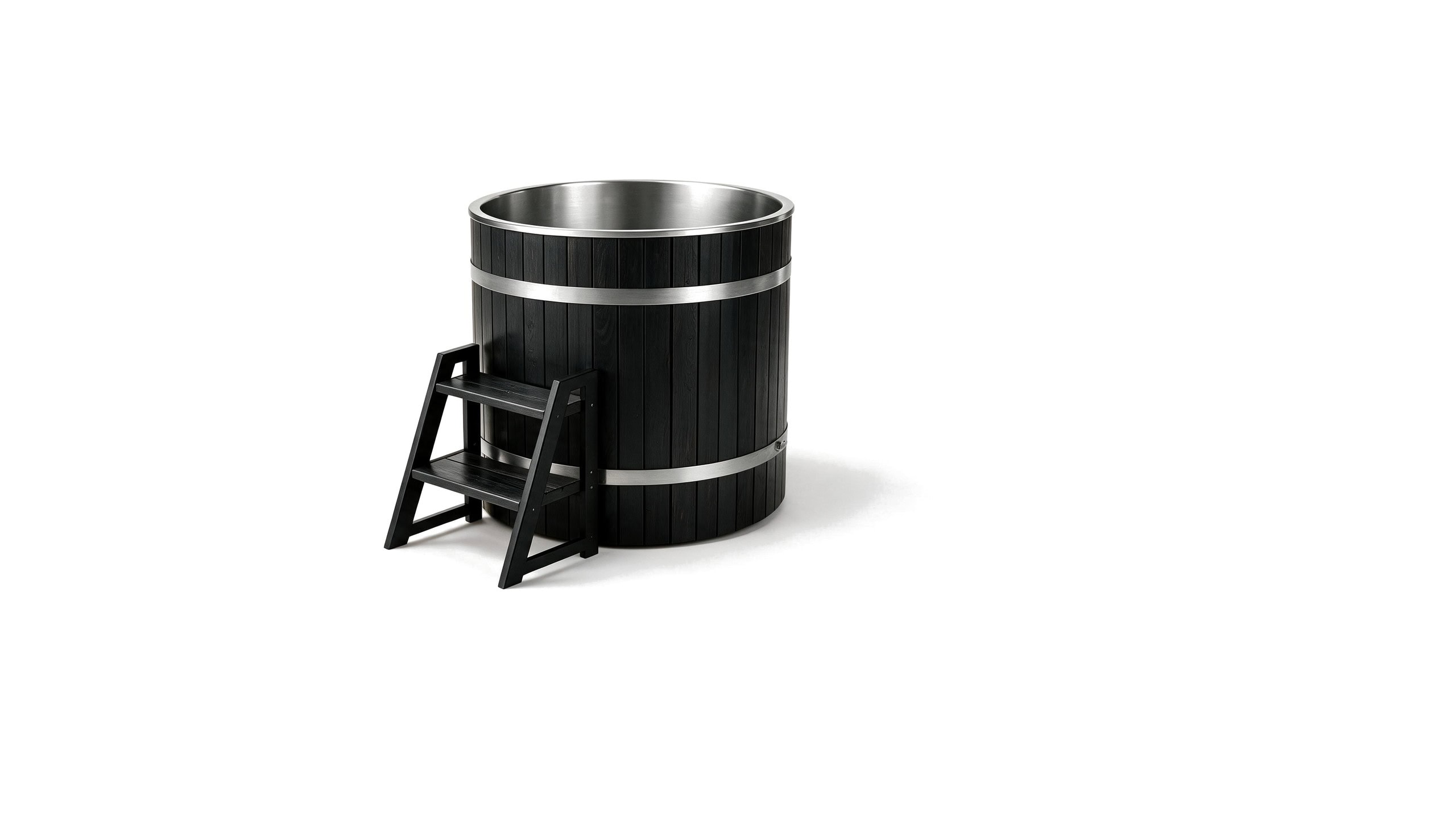 Barrel Plunge ice bath brl s black none hero - Cool Bionic HydroForge