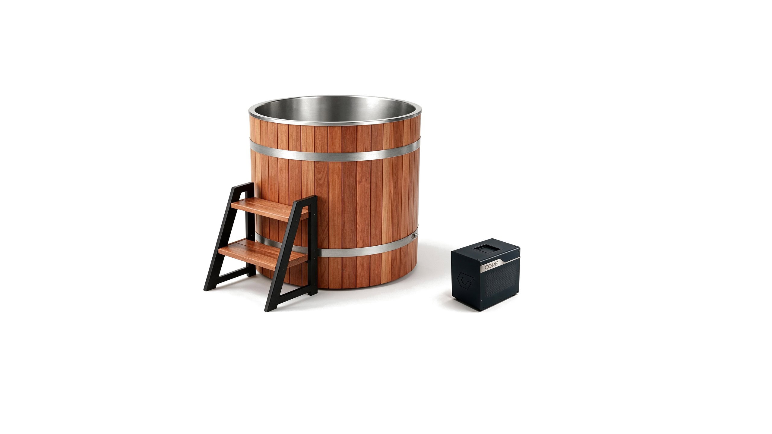 Barrel Plunge ice bath brl s natural core hero - Cool Bionic HydroForge
