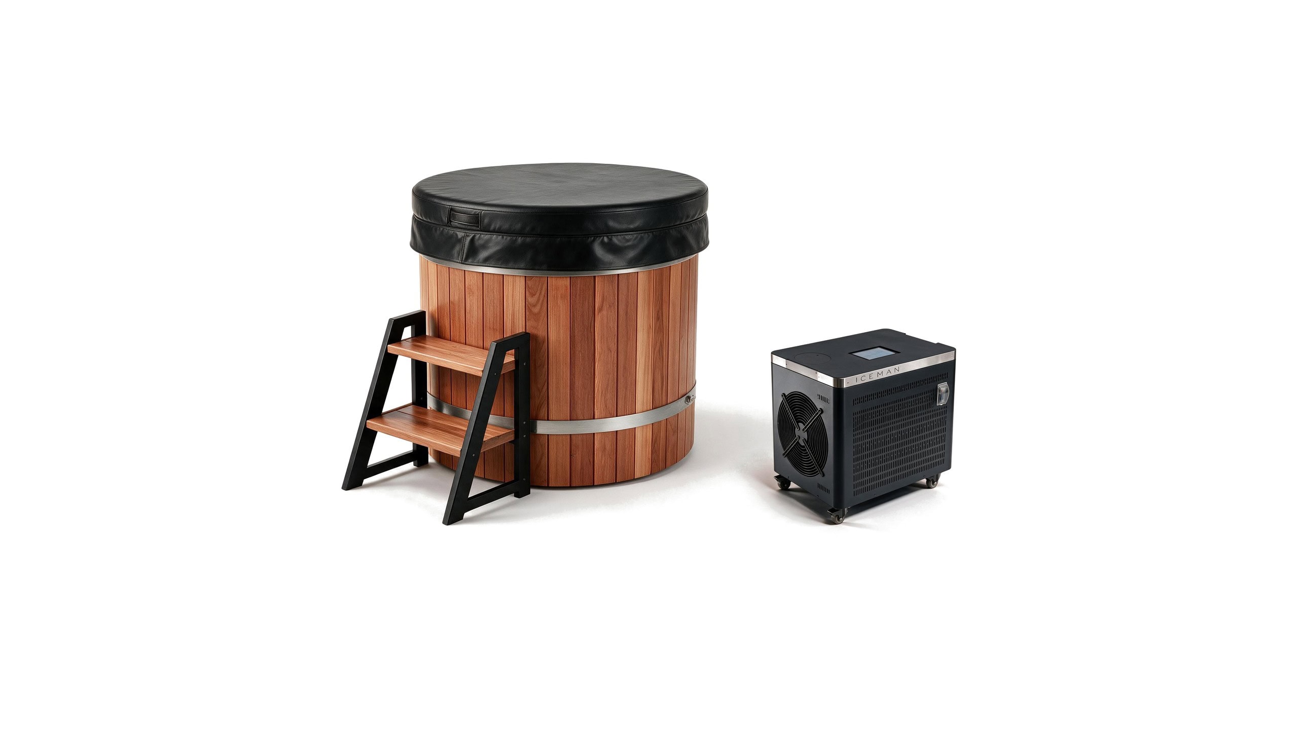 Barrel Plunge ice bath brl s natural iceman cover - Cool Bionic HydroForge