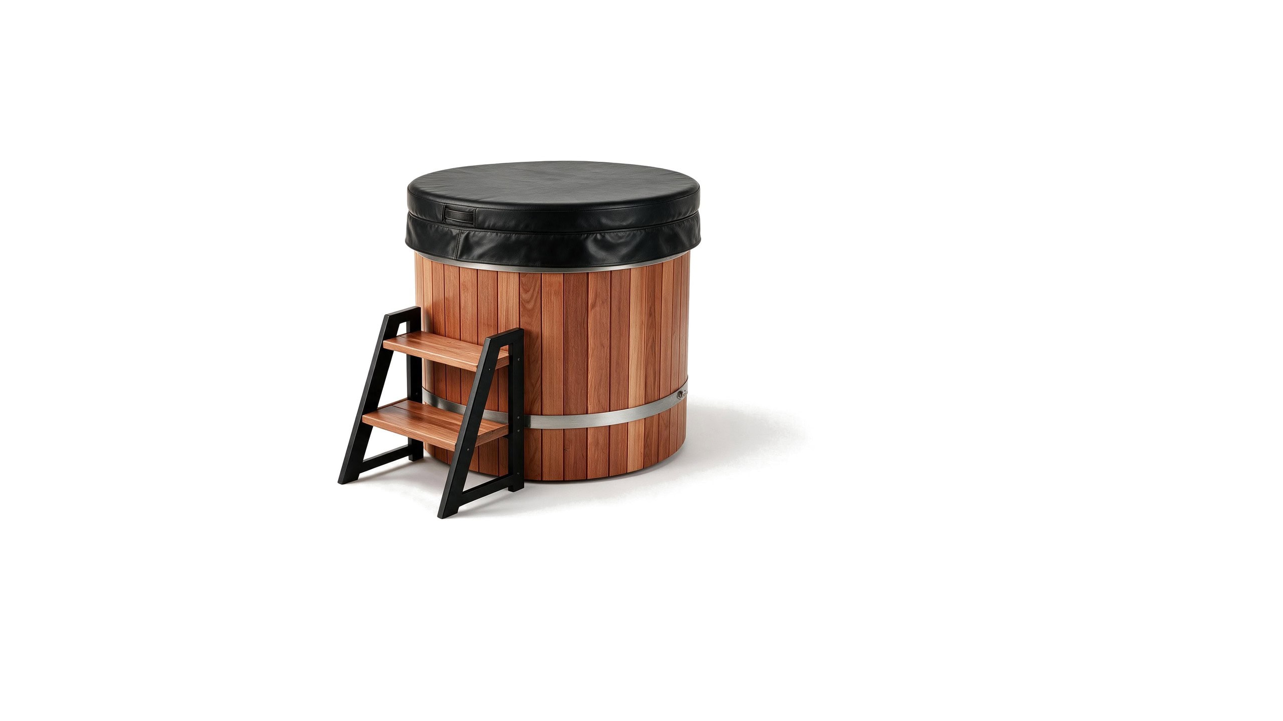 Barrel Plunge ice bath brl s natural none cover - Cool Bionic HydroForge