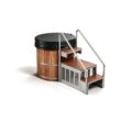 Cask Round Barrel Platform ice bath cask r s natural all cover - Cool Bionic HydroForge