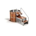 Cask Round Barrel Platform ice bath cask r s natural all hero - Cool Bionic HydroForge