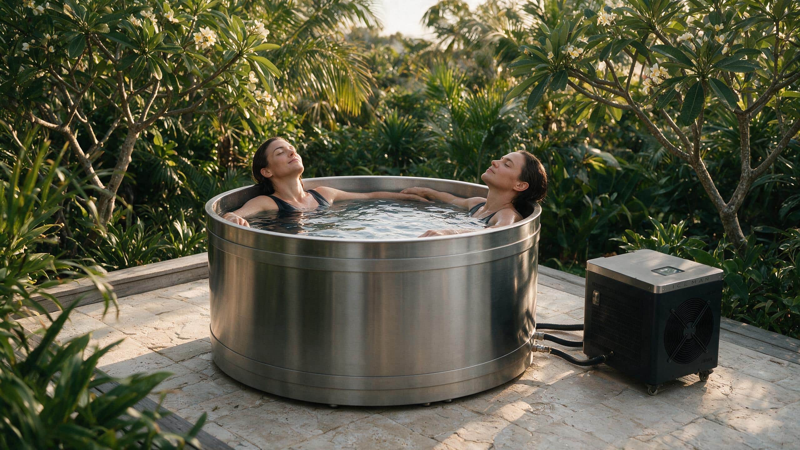 Cedar Duo ice bath ced d l metal iceman enjoy - Cool Bionic HydroForge