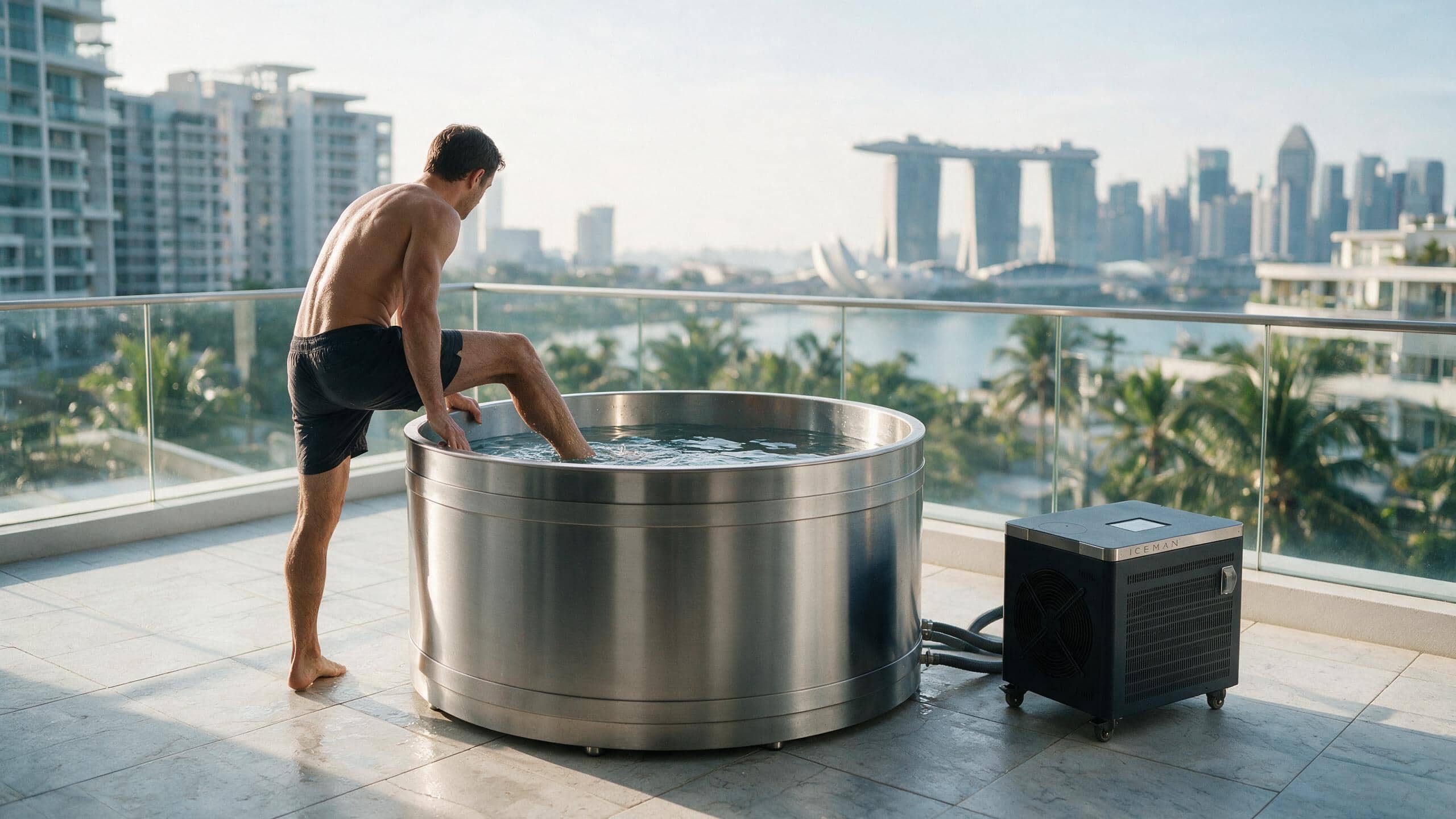 Cedar Duo ice bath ced d l metal iceman stepin - Cool Bionic HydroForge