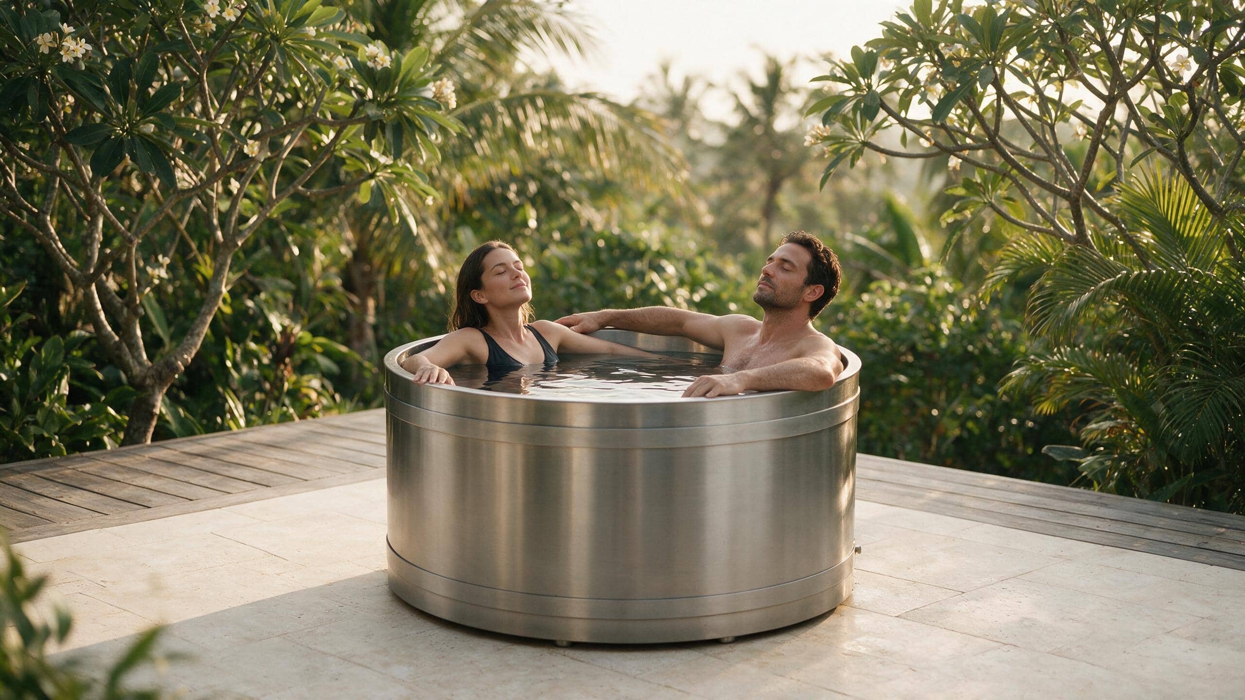 Cedar Duo ice bath ced d l metal none enjoy - Cool Bionic HydroForge