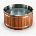 Cedar Duo ice bath ced d natural angle - Cool Bionic HydroForge