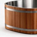 Cedar Duo ice bath ced d natural detail - Cool Bionic HydroForge