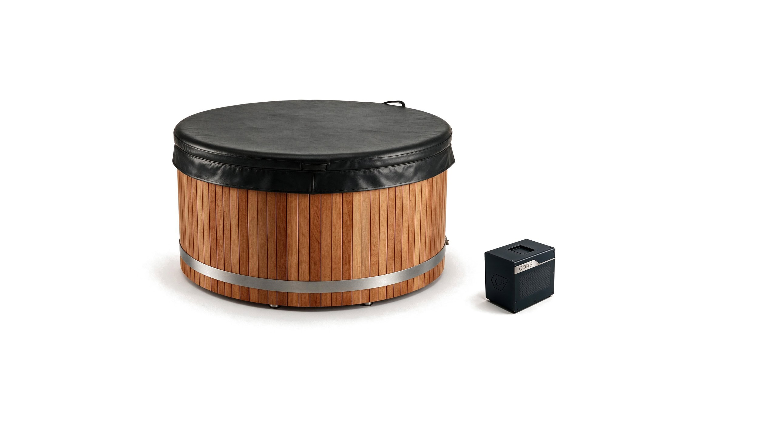 Cedar Duo ice bath ced d s natural core cover - Cool Bionic HydroForge
