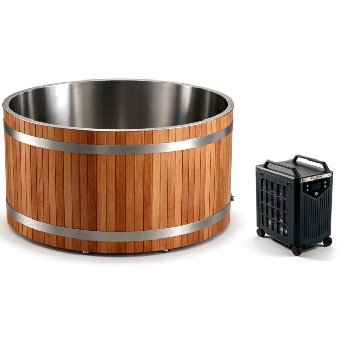 Cedar Duo ice bath ced d s natural flow hero - Cool Bionic HydroForge