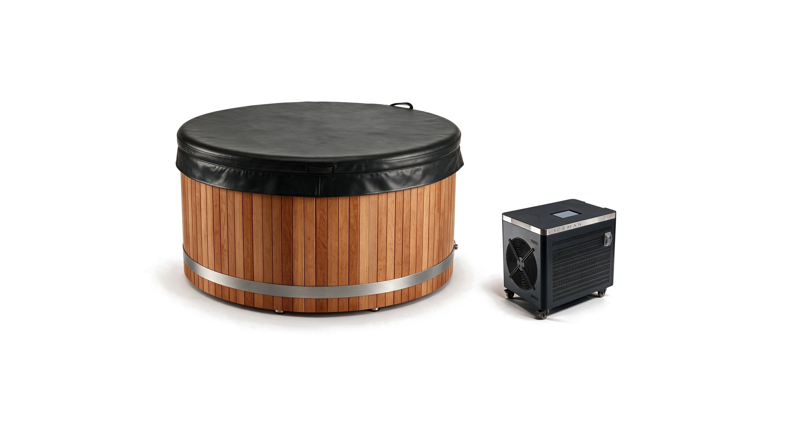 Cedar Duo ice bath ced d s natural iceman cover - Cool Bionic HydroForge